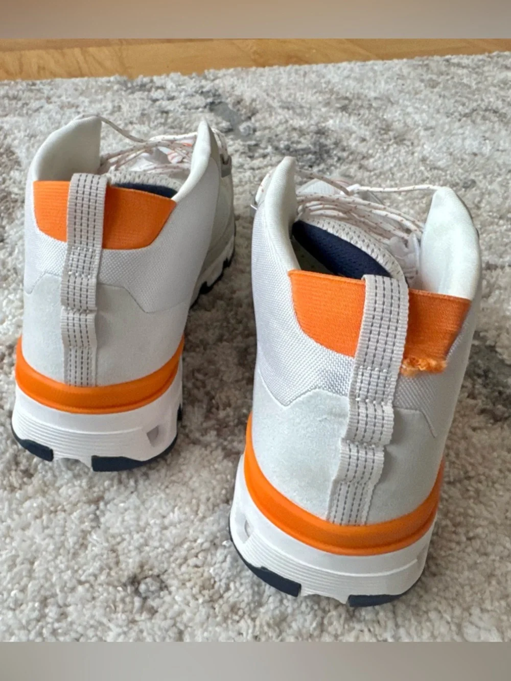 On Running Cloudtrax White&Orange and hiking shoes M 8
